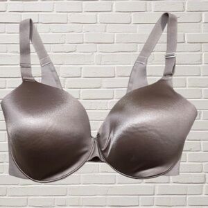 Soma Vanishing Back Full Coverage Underwire T-Shirt Bra 34DD Smoothing Neutral